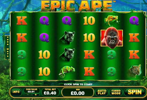 Epic Ape มีการตั้งค่าชนวิธีการชนะอย่างถึง 4096 แบบ ทำใให้มีโอกาสชนะสูงมาก